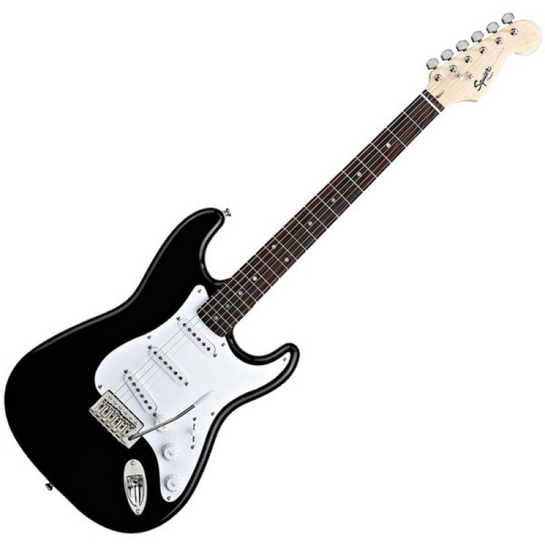 Squier by Fender Bullet Stratocaster с тремоло, черна (BLK)