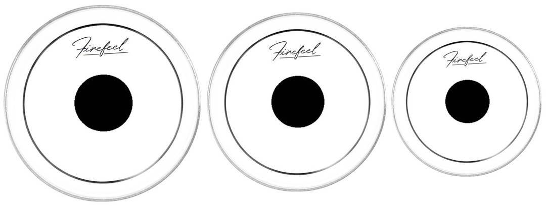 Комплект двуслойни кожи за томове 10", 12", 13" (D079N)