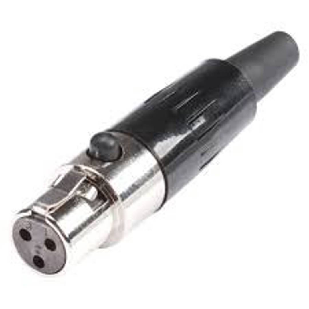 Rean Mini XLR aljzat csatlakozó, 3 és 4 pólusú (RT3FC-B / RT4FC-B)