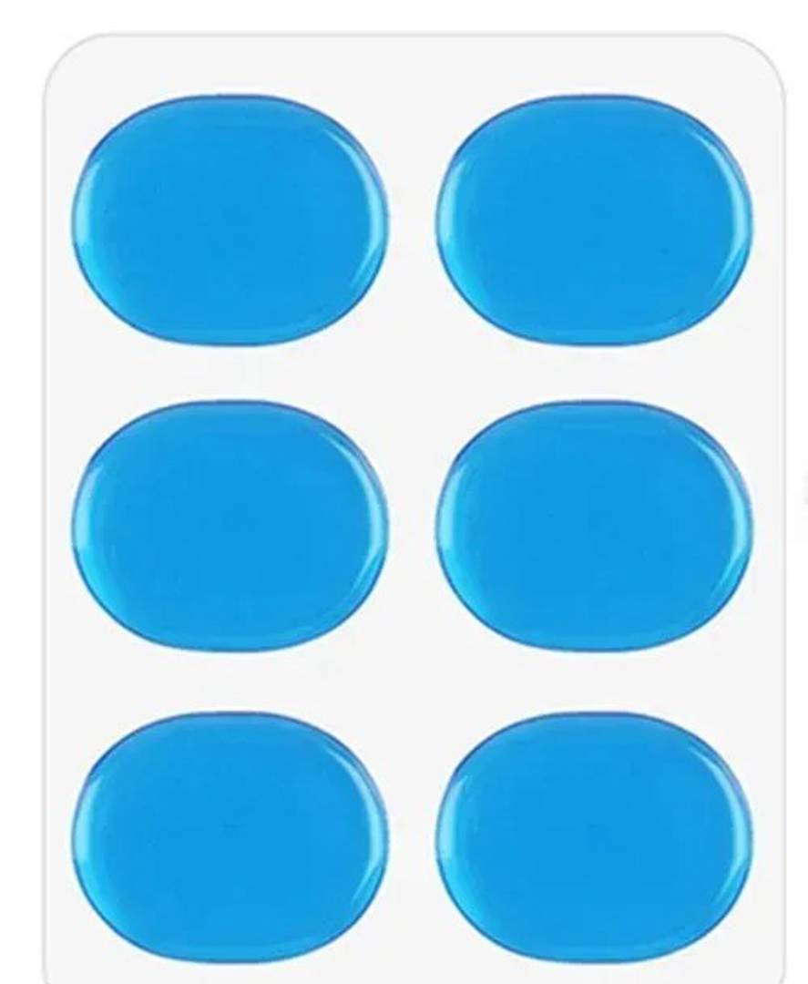 Gel dampeners for drums and cymbals, set of 6 (PG125BLU)
