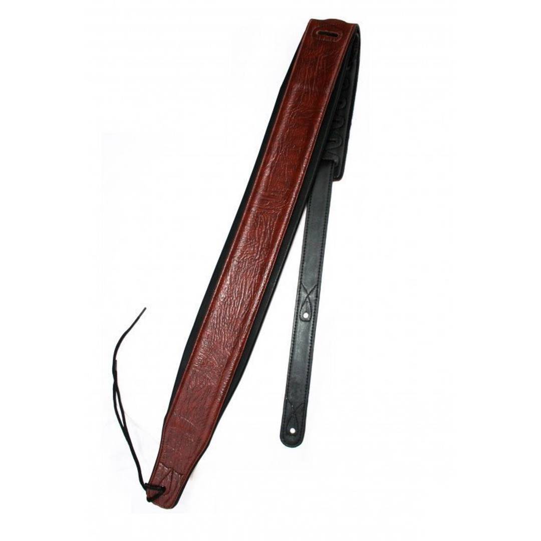 Leather strap for electric guitar, width 8.5 cm (ST009AN)