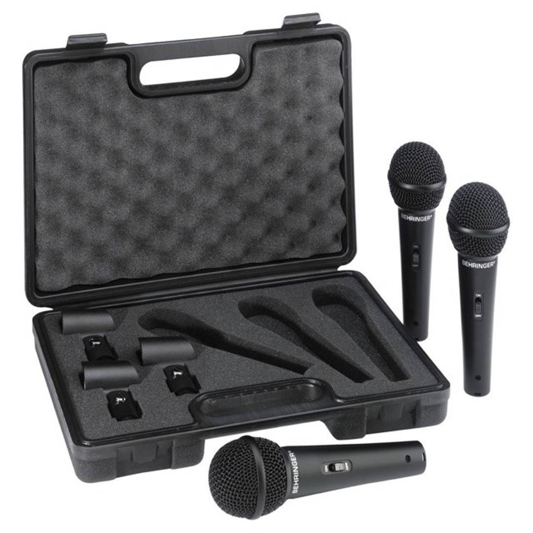 Set de 3 microfoane dinamice Behringer Ultravoice XM1800S