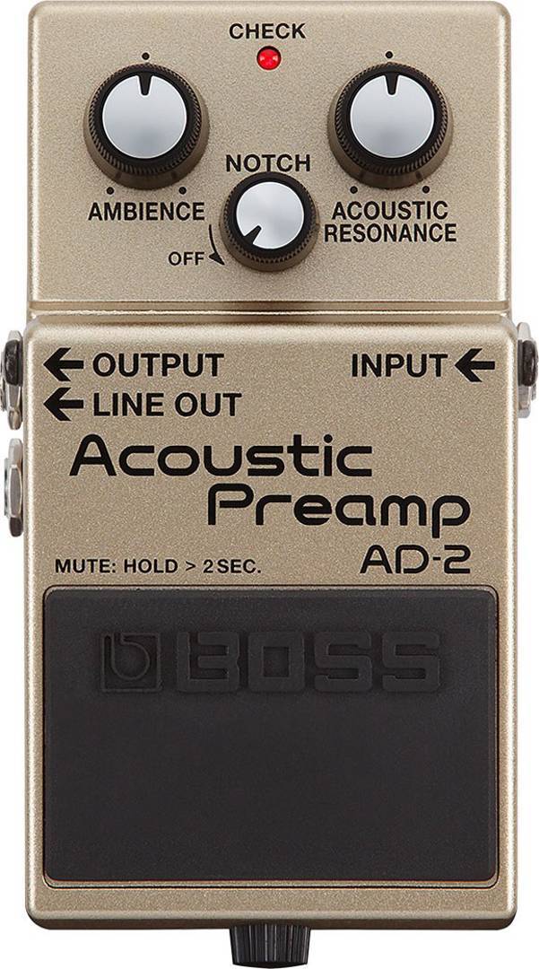 Boss AD-2 Acoustic Preamp pedál akusztikus gitárhoz