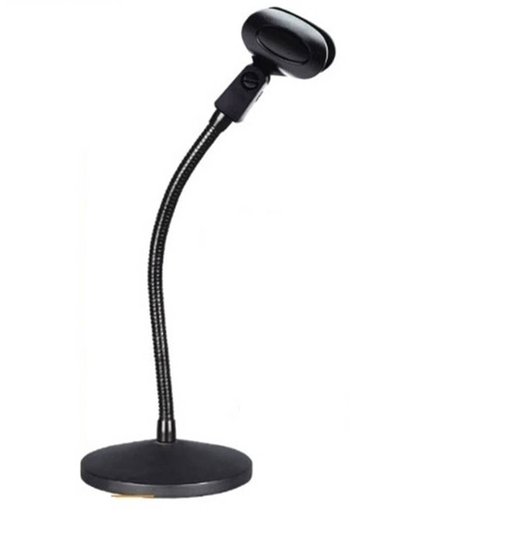 Desktop microphone stand with flexible 13" gooseneck (MS-31B)