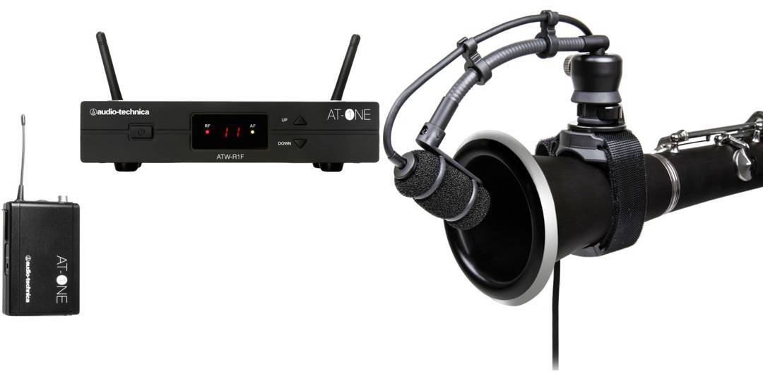 Audio-Technica ATW-11 + ATM350W wireless system for clarinet