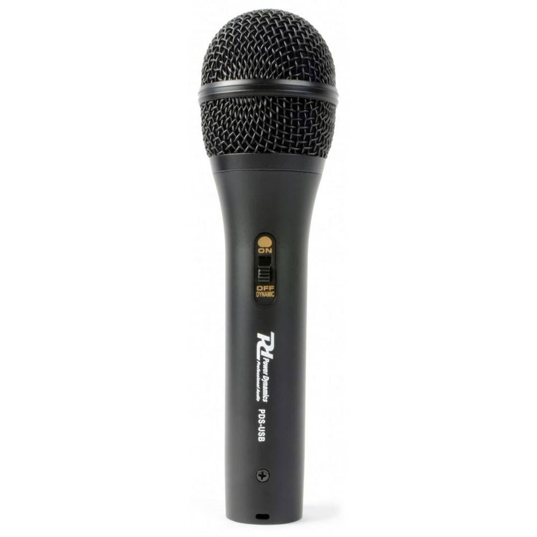 Динамичен микрофон Power Dynamics PDS-USB с USB кабел