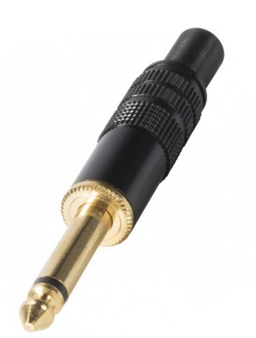 Amphenol ACPM-MB-AU 6.3 mm mono jack connector, gold-plated