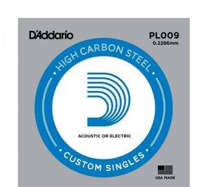 Coardă individuală pentru chitară D'Addario Plain Steel PL009 / PL010 — Zaječar