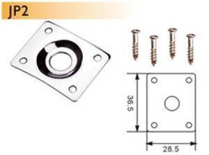 Metal plate for DR Parts JP2/CR jack, chrome — Zaječar