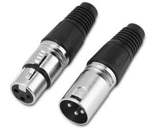 3-pin XLR connector, female and male, individually and in a set (SX 009 / SX 010) — Zaječar