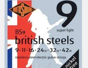Žice za električnu gitaru Rotosound British Steels, nerđajući čelik — Zaječar
