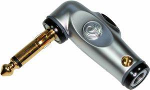 Planet Waves PW-AGRAP-1 6.3 mm right-angle mono jack plug with switch — Zaječar