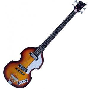 Hegedű alakú basszusgitár, 2 humbucker hangszedő, sunburst (S093) — Zaječar