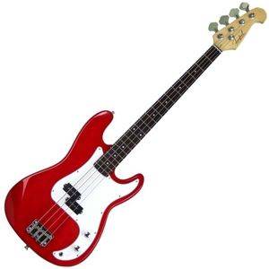 Precision formájú elektromos basszusgitár, piros (S081 4S-RD) — Zaječar