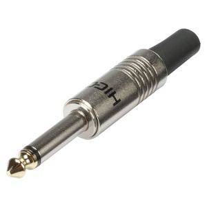 Hicon HI-J63M01 6.3 mm mono jack connector, gold-plated tip — Zaječar