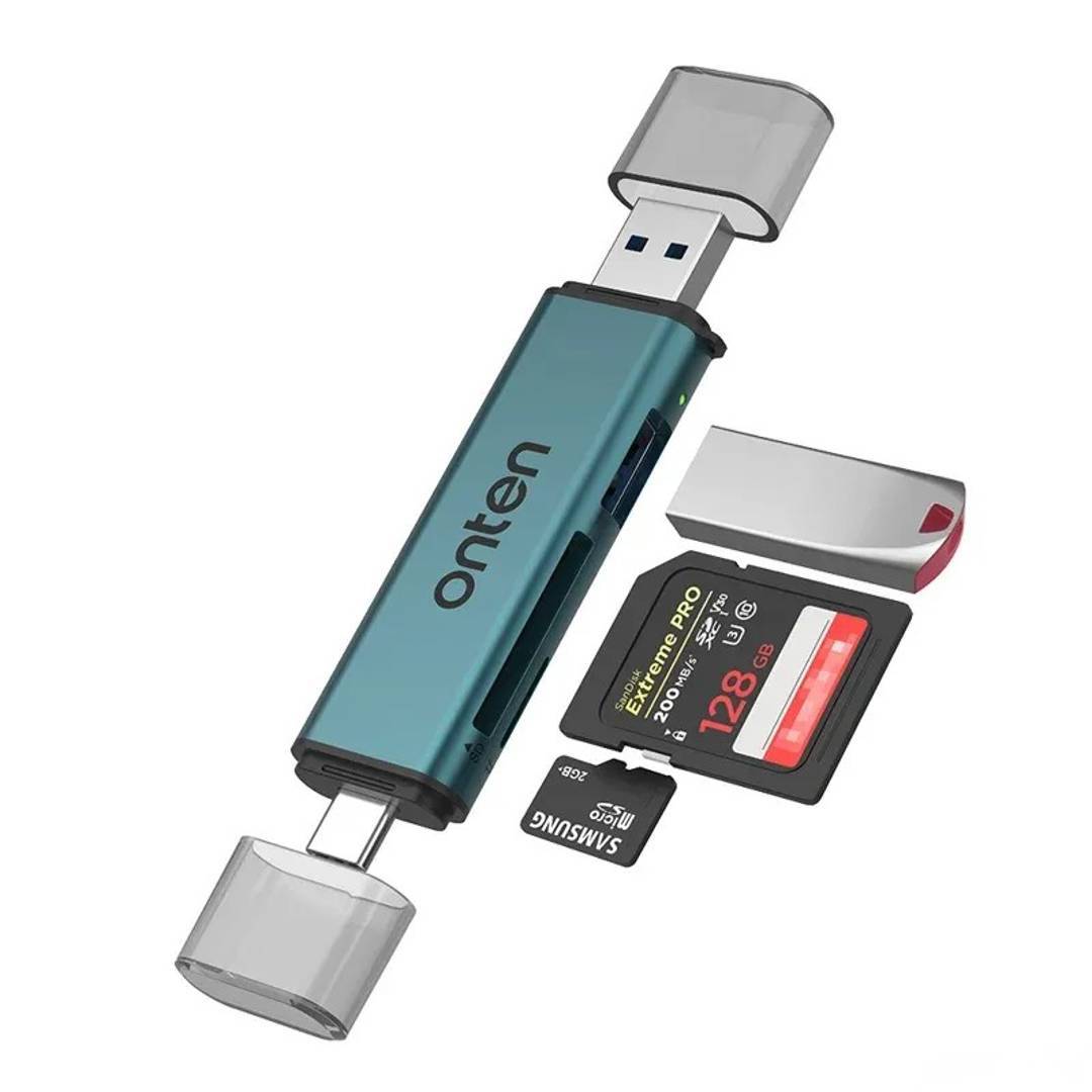 Kartenleser Onten OTN-CR537 USB-A + USB-C