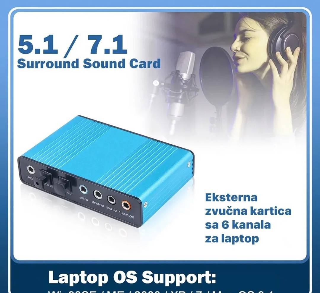 Placă de sunet externă USB 7.1