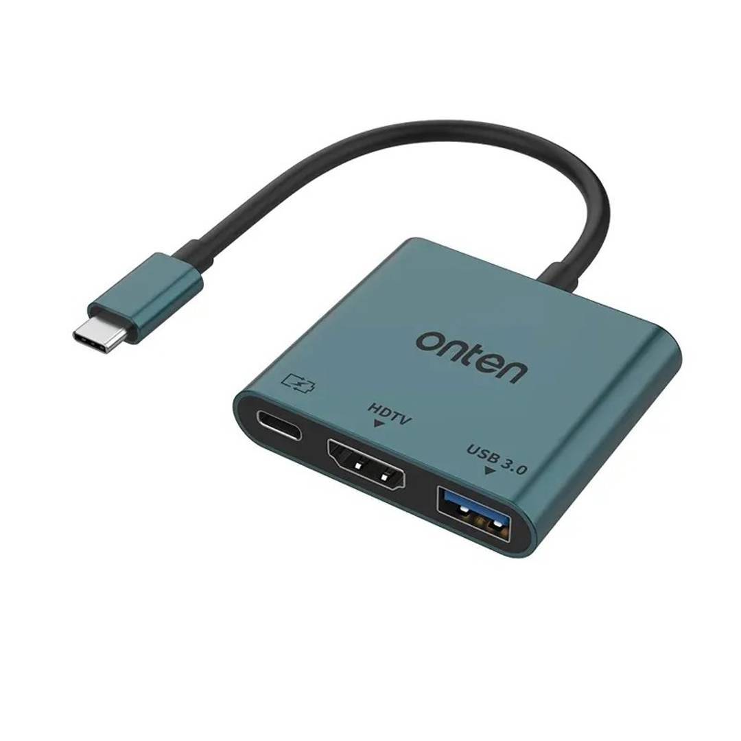 Hub USB-C Onten OTN-9175 HDMI 4K, USB 3.0, PD 100 W