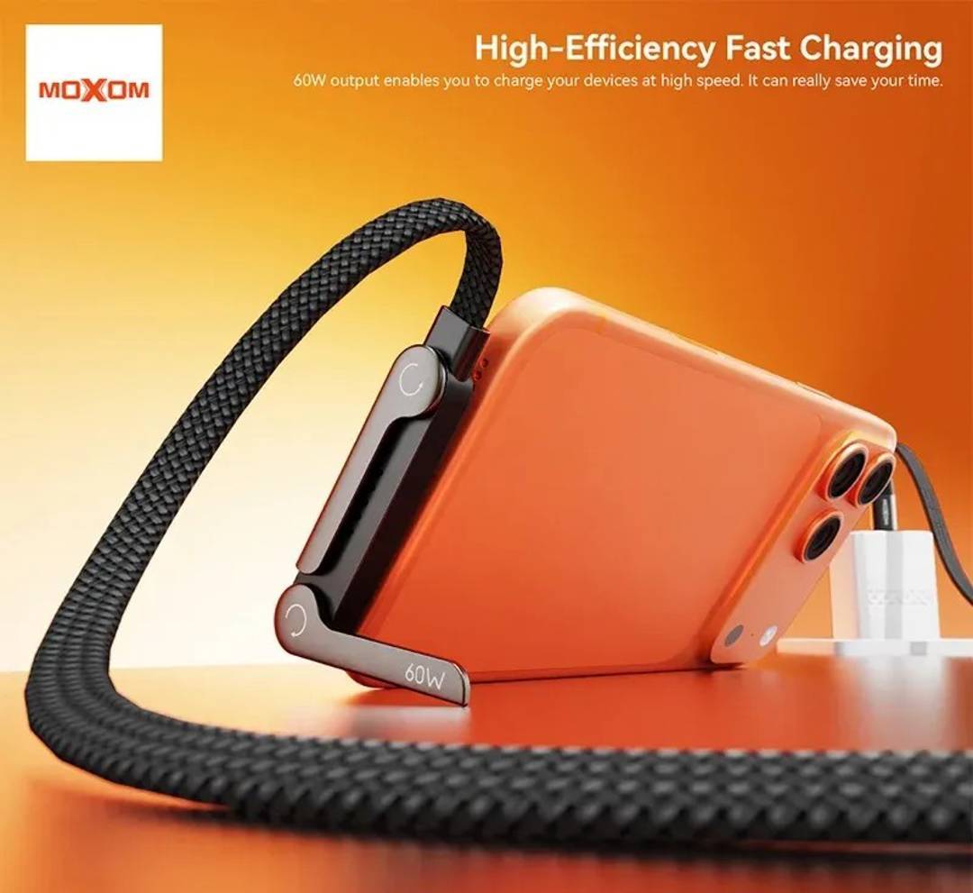 USB-Kabel Moxom MX-CB371 60 W 1.2 m
