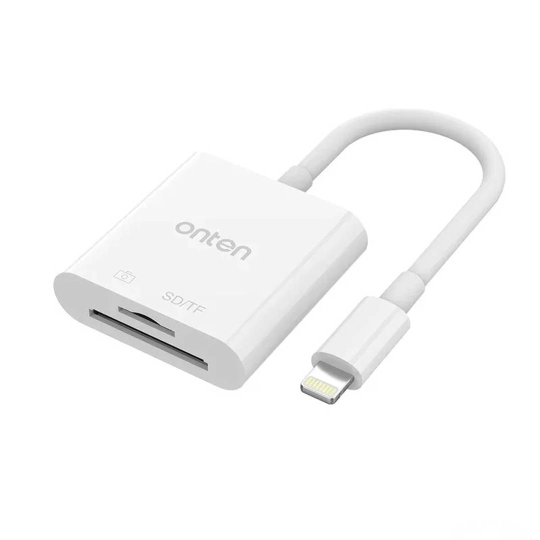 Adapter OTG s čitalnikom kartic Onten OTN-CR202 Lightning