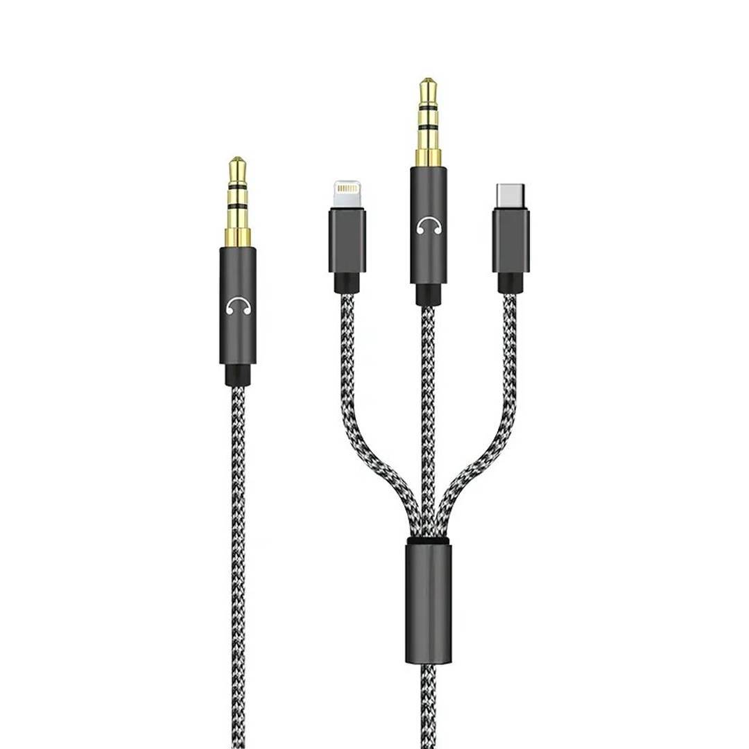 Адаптер 3.5 mm / USB-C / Lightning
