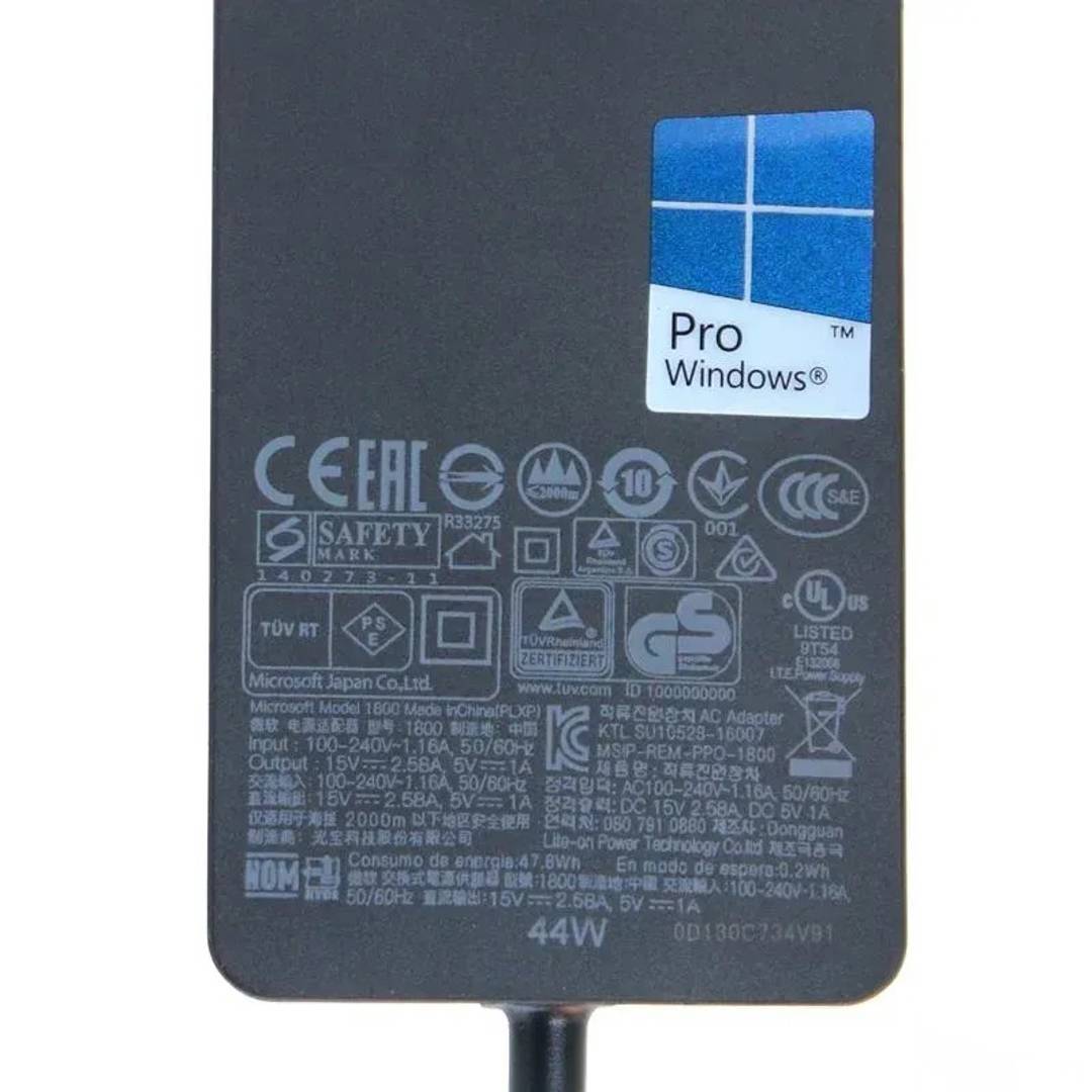 Зарядний пристрій для ноутбука Microsoft Surface Pro 15 V 2.58 A
