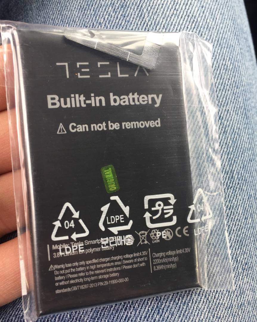 Baterija za Tesla Smartphone 6.2