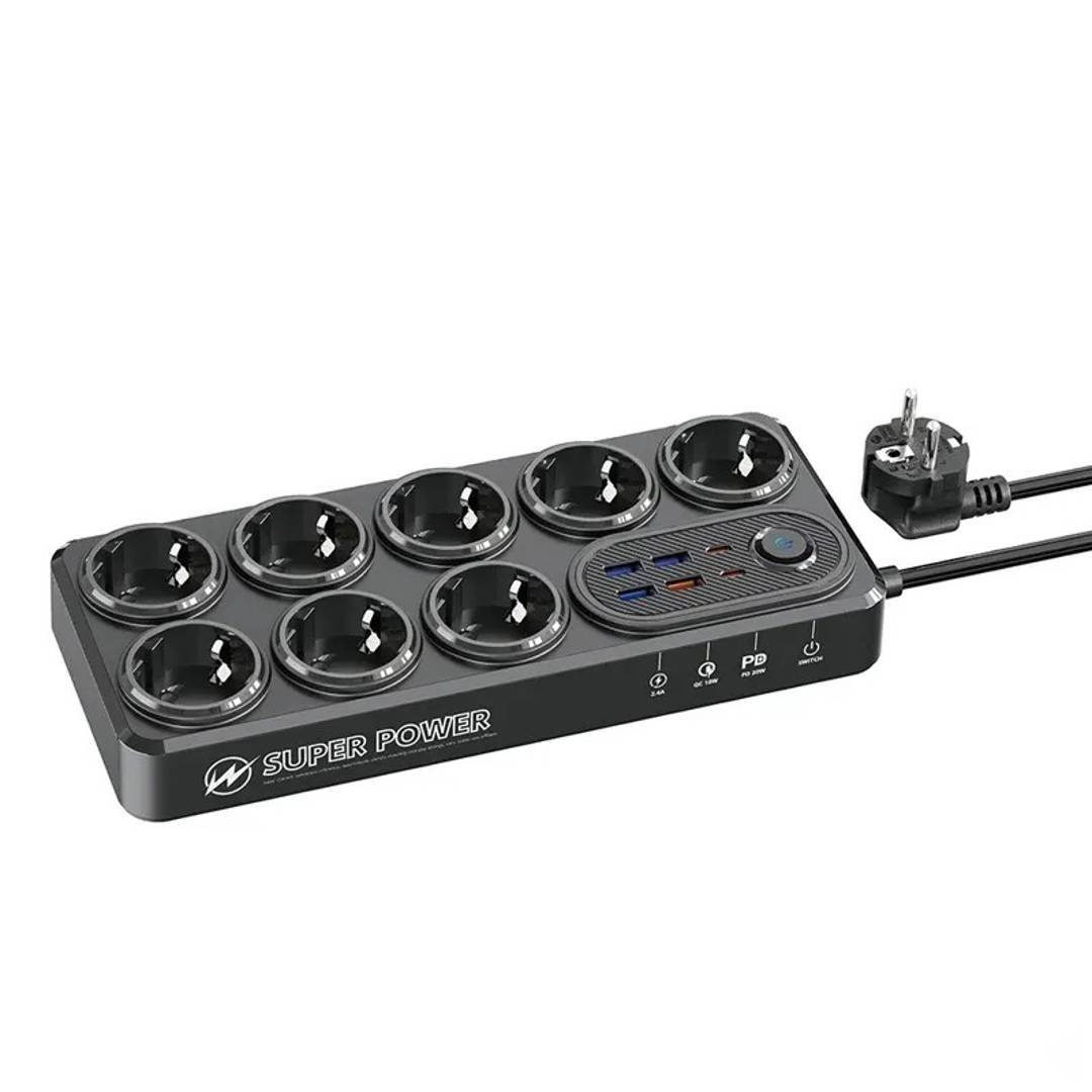 Extension lead with USB ports Moxom MX-ST22