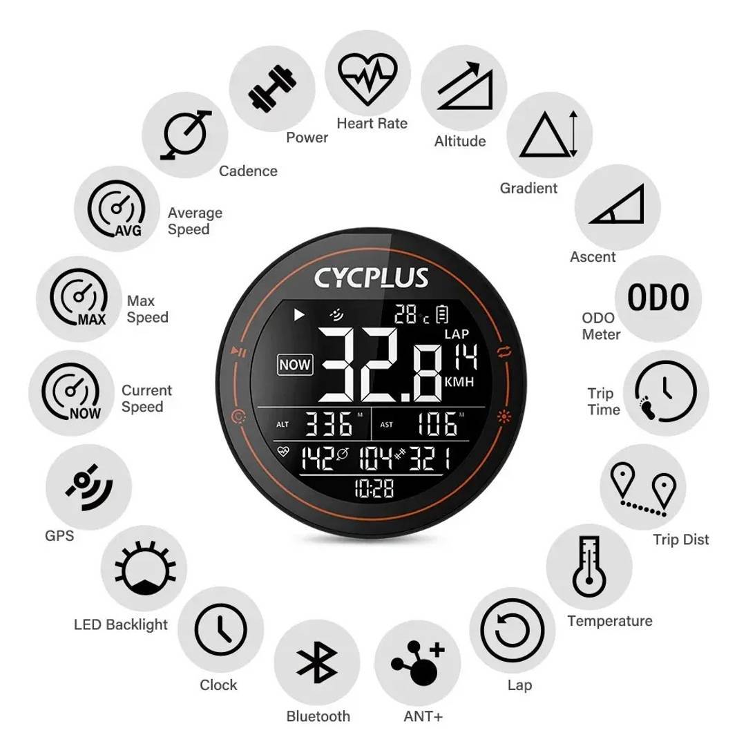 GPS велокомпютър Cycplus M2