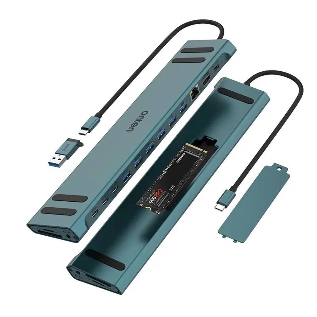 Stație de andocare Onten OTN-9399 USB-C, M.2 SSD