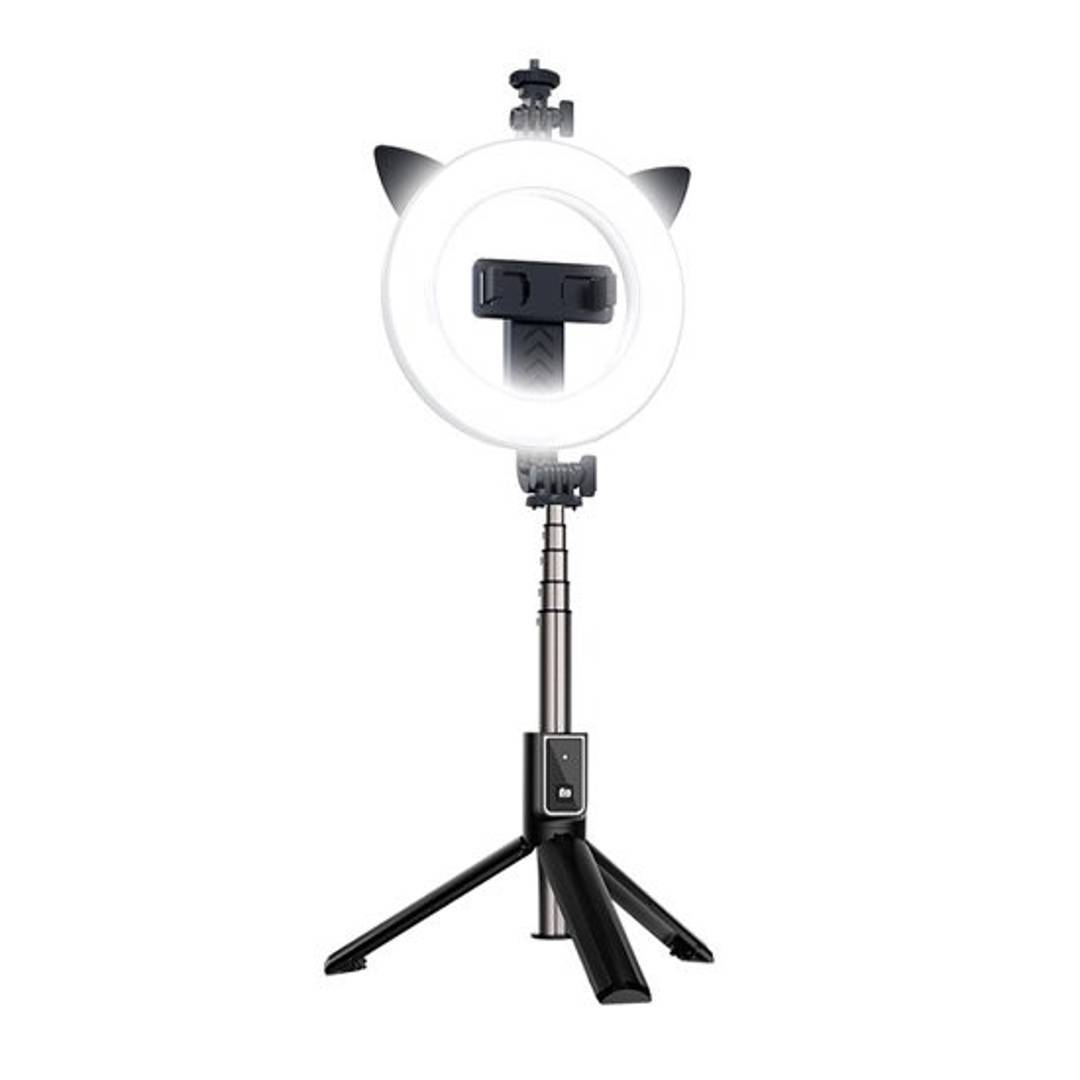 Selfie-Stick mit Stativ und LED-Licht Ring Light Stand P40D-3