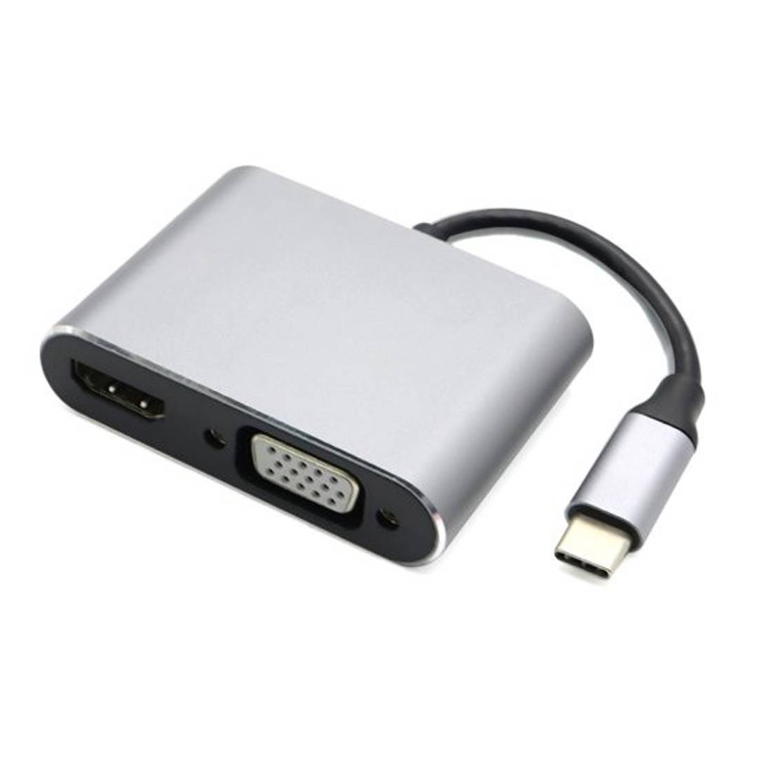 USB-C hub HDMI, VGA, USB-C, USB 3.0