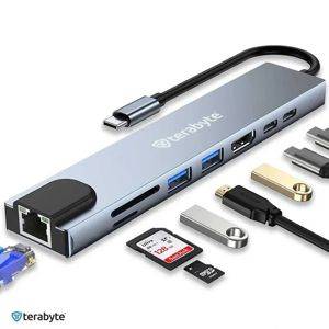 USB-C-Hub Terabyte HDMI 4K, RJ45, PD 100 W — Beograd
