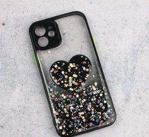 Калъф Glitter Heart за iPhone 12 — Beograd
