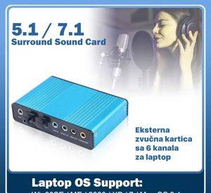Placă de sunet externă USB 7.1 — Beograd