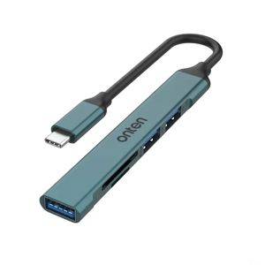 USB-C-Hub Onten OTN-9705D 3× USB 2.0, SD/TF — Beograd