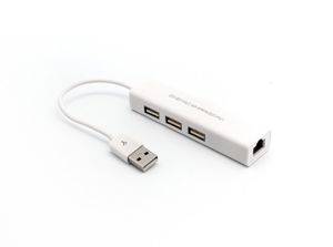 Network adapter JWD-U25 USB 2.0 → RJ45 + 3× USB — Beograd