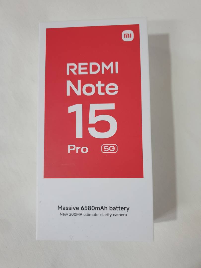 Xiaomi Redmi Note 15 Pro 5G Dual 8GB/512GB – New, unopened, black