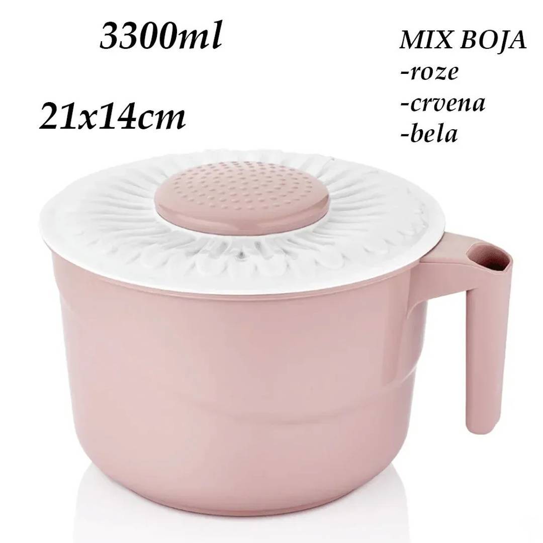 Пластикова ємність для міксера з кришкою, 3300 ml