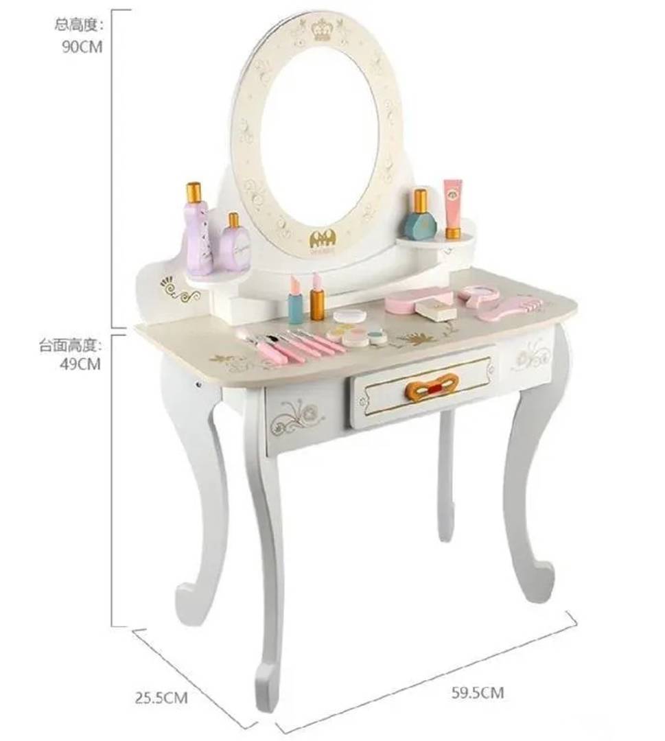 Дитячий туалетний столик із дзеркалом для дівчаток
