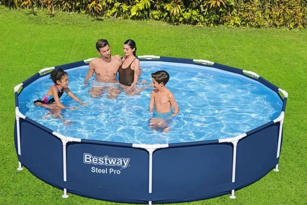 Круглий каркасний басейн Bestway Steel Pro 366×76 cm з фільтр-насосом
