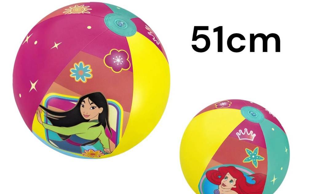 Пляжний м’яч Bestway «Принцеси Disney», 51 cm