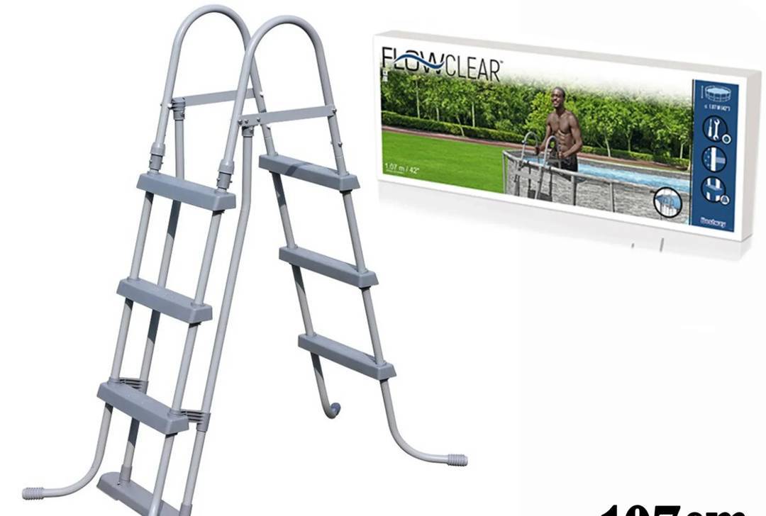 Драбина для каркасного басейну Bestway Flowclear, 107 cm