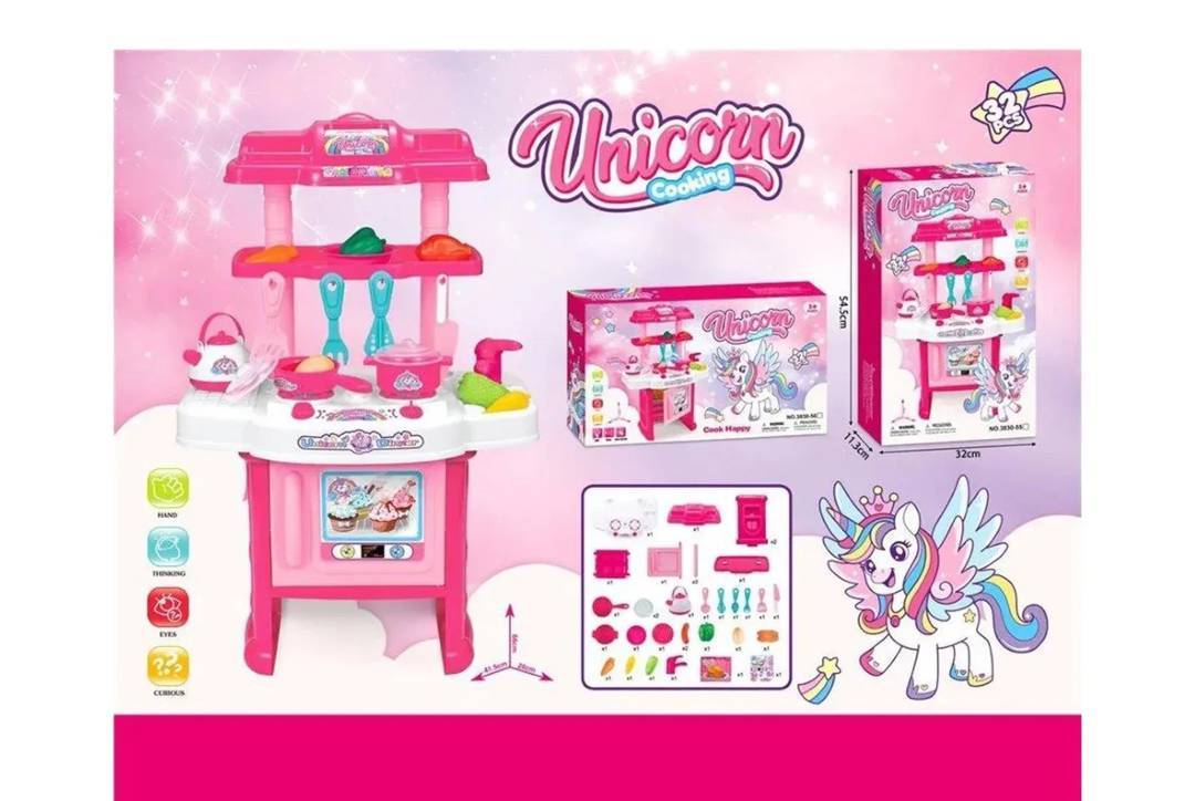 Дитяча кухня Unicorn Cooking, 32 предмети