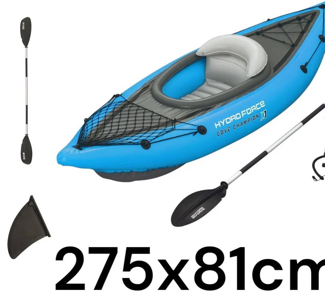 Надувний каяк Bestway Hydro-Force Cove Champion X1, 275×81 cm