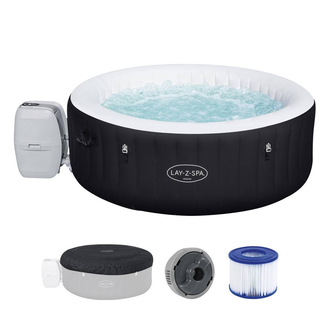 Надувне джакузі Bestway Lay-Z-Spa Miami, 180×66 cm