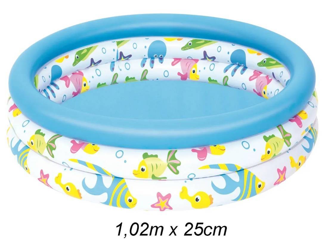 Дитячий надувний басейн Bestway Coral Kids, 102×25 cm