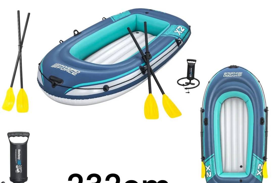 Надувний човен Bestway Hydro-Force Trek X2, 232 cm
