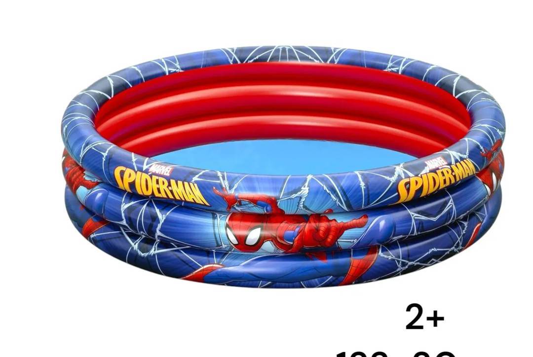 Дитячий надувний басейн Bestway Spider-Man, 3 кільця, 122×30 cm