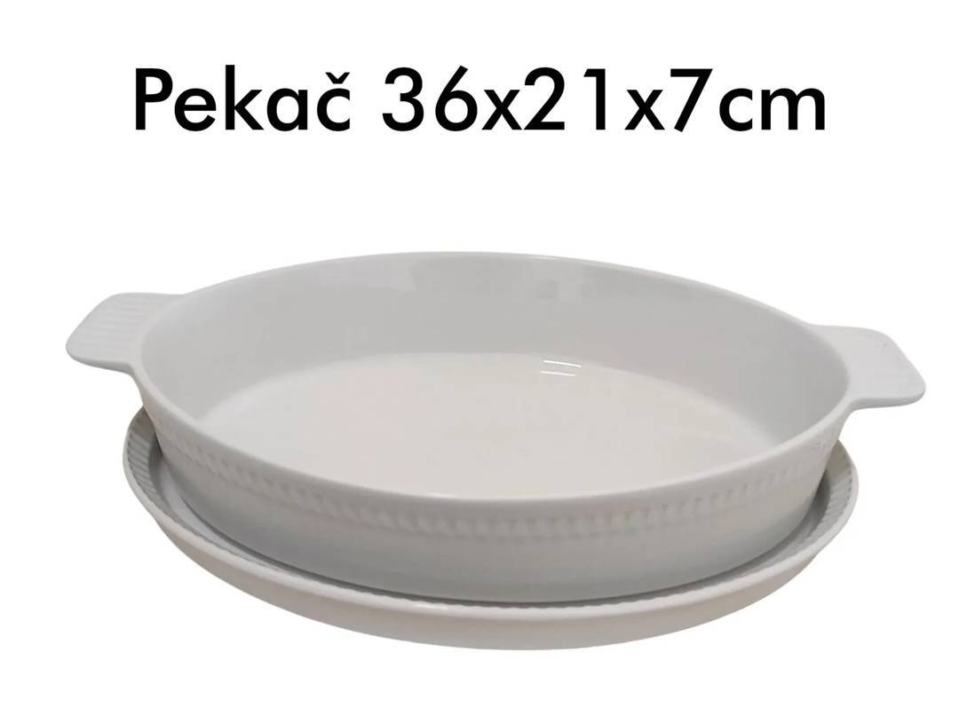Форма для запікання з ручками й підставкою, 36×21×7 cm